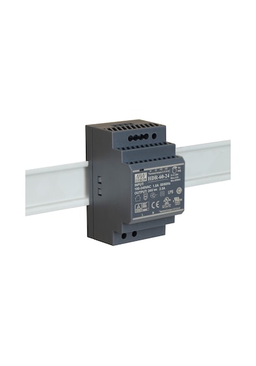 Meanwell HDR-60-24 60W 24V 2.5A Ray Tip Güç Kaynağı