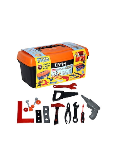 16 Parça Çantalı Tamir Seti Oyuncak Tamir Çantası Oyuncak A
