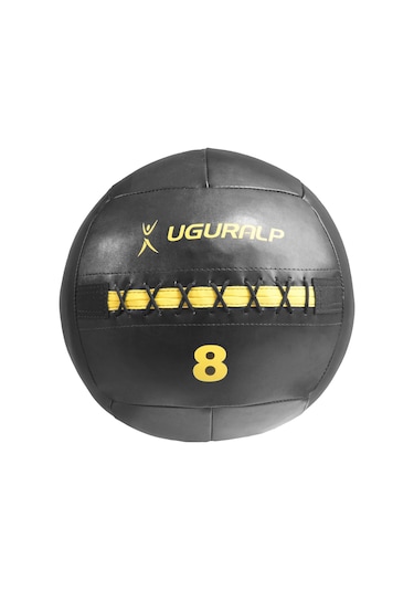Uğuralp Deri Sağlık Topu 8Kg - Crossfit Model Medicine Ball