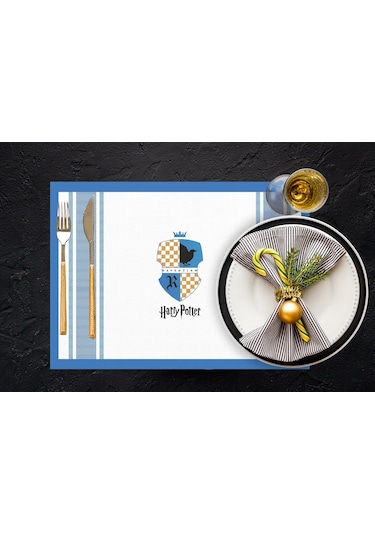 Adawall Home Hogwarts Houses Kumaş Amerikan Servis 4'lü Set Çok Renkli