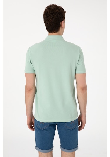 U.S. Polo Assn. Erkek Regular Fit Polo Yaka Su Yeşili Basic Tişört 50306007-VR048 U.S. Polo Assn. Erkek Regular Fit Polo Yaka Su Yeşili Basic Tişört 50306007-VR048