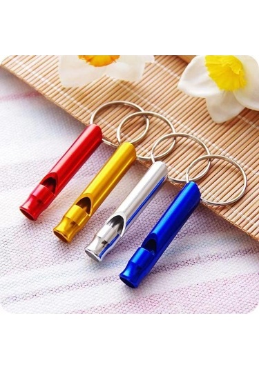 Novahub Mor Paslanmaz Çelik Dış Mekan Düdüğü Tiz Kurtarma Düdüğü Mor Mor