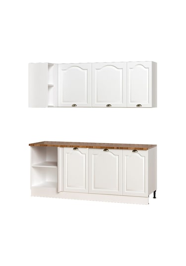 200 Cm Greena Whıte Köşe Modülü Beyaz