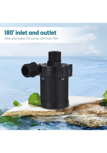 Vkemall Dc24v 30w 12m Yükseklikli 700l/h Akışlı Ip68 Koruma 90 Seramik Eksenli Yüksek Basınçlı Su Pompası Bulaşık Makinesi, Font, Bahçe, Su Isıtıcı