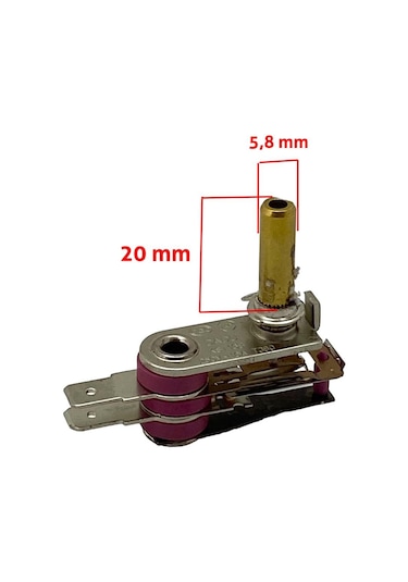 King İle Uyumlu 16 Amper, 2cm Mil Tost Makinesi Termostatı