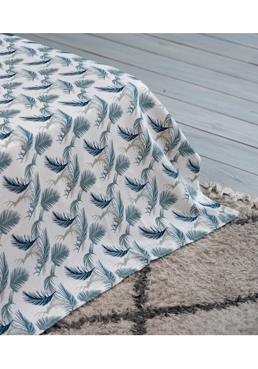 Menderes Home Cotton Collection Tek Kişilik Pike Mint Çok Renkli