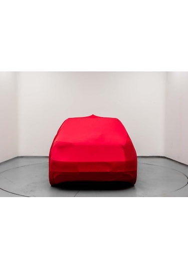 PEUGEGOT 106  (1996-2003) Kumaş Logolu Oto Branda - Penye Örtü KIRMIZI