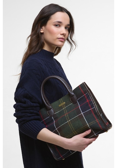 Barbour Barrhill Tartan Omuz Çantası Ol91 Classic Tartan Yeşil