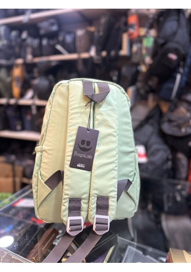 Bagslab Yeşil Su Geçirmez Kumaş Sırt Çantası 1067 Yeşil
