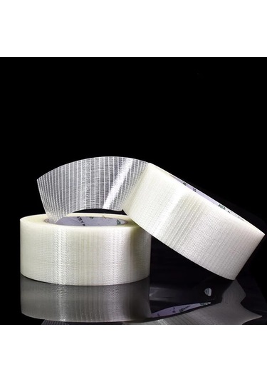 25m Izgara Fiber Bant Oyuncak Uçak Modeli Süper Güçlü Örgü Tek Taraflı Bant 25mm 25 M 1