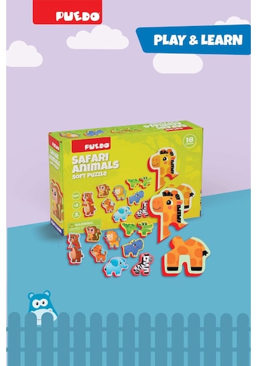 Puedo Ayakta Durabilen Bebek Puzzle Safari