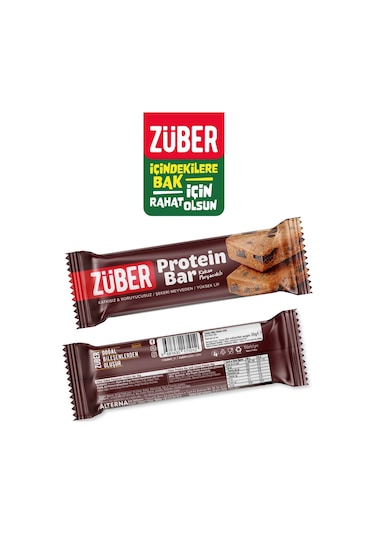 Züber Atıştırmalık Bar 6 Lı Karma Paket / 3 Çeşit