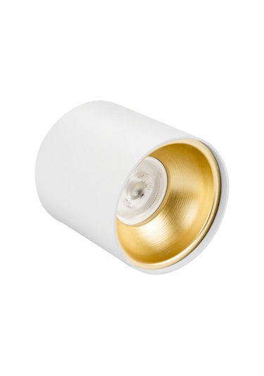 Spot Lamba Led 7W Silindir Beyaz-Gold Duvar Aydınlatma Armatür