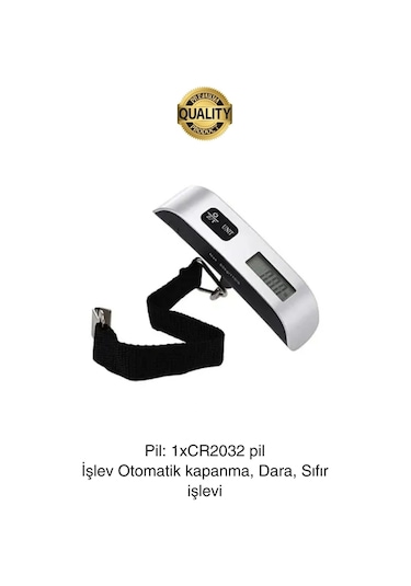 Taşınabilir Dijital Ekranlı Pilli El Kantarı Hassas Terazi Seyahat Yolculuk Bavul Çanta Tartı 50 Kg Diğer