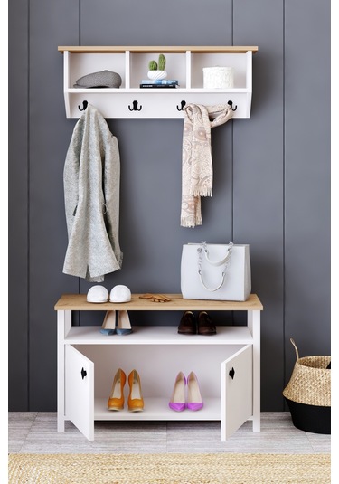 Remy Portmanto Sepet - Beyaz