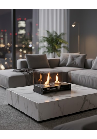 Reyo Stove Kuvars Masaüstü Bioethanol Şömine