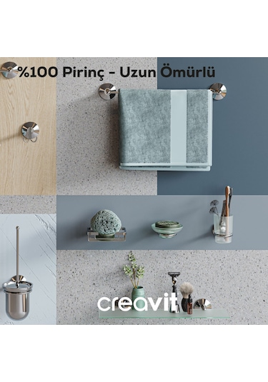 Creavit BJ11023 Joyful Diş  Fırçalık Krom