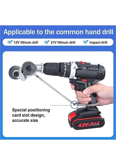 Yihemaoyi Elektrikli Matkap Tornavida İçin Metal Demir Teneke Plaka Kesici 0.8mm Kesme Aleti Adaptörü Başlığı Ucu