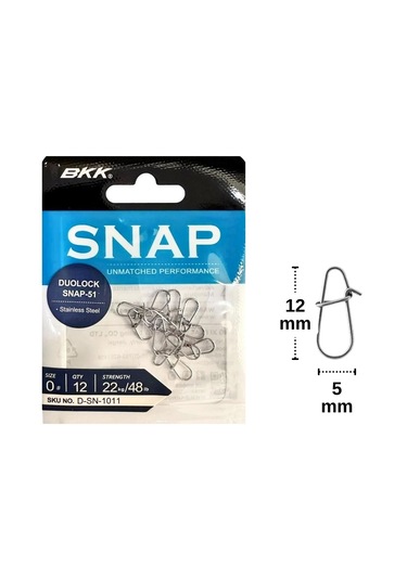 Bkk Duolock Snap-51 No:0 Klips 12 Adet