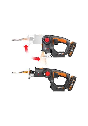 Worx WX550 20 V 2.0 Ah Li-ion Profesyonel Dekupaj ve Tilki Kuyruğu Testere