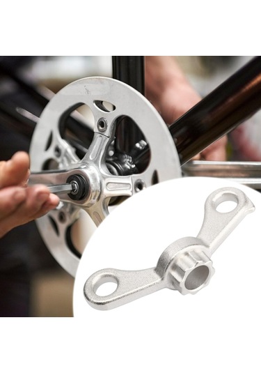 Homyl Krank Ayar Kapağı Aracı Profesyonel Anahtar Bisiklet Gümüş