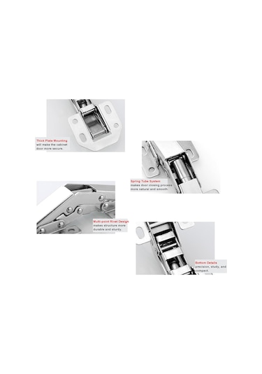 Tas Deliksiz Mobilya Dolap Menteşesi Galvaniz