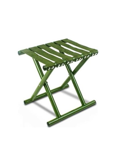 Novahub Metal Tüp Katlanır Sandalye Balıkçılık Kamp Tabure, Boyut:b31.5cm Ordu Yeşil Tüp Çok Renkli