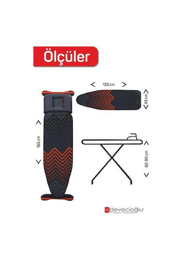 Devecioğlu Harbinger Mm164 Trendboard Yeni Model Ütü Masası Çok Renkli