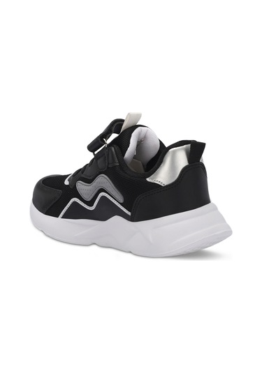 Slazenger PESO I Çocuk Cırt Cırtlı Siyah Sneaker