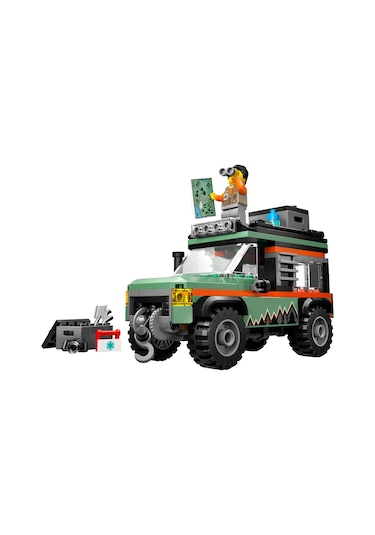 LEGO® City 4x4 Arazi Dağ Arabası 60447 - 6 Yaş ve Üzeri Çocuklar için Yaratıcı Oyuncak Yapım Seti (221 Parça)