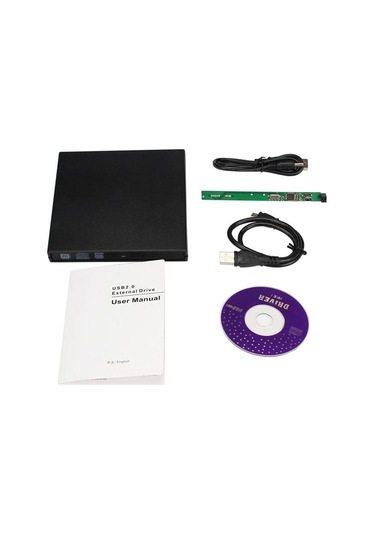 Ancheyn USB Sata Harici 9.5mm DVD RW Writer External Slim Harici Caddy 5114