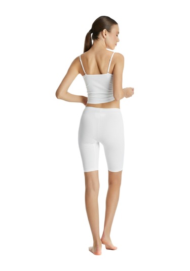 Blackspade Kadın Büyük Beden Boxer Essential 1309 Beyaz