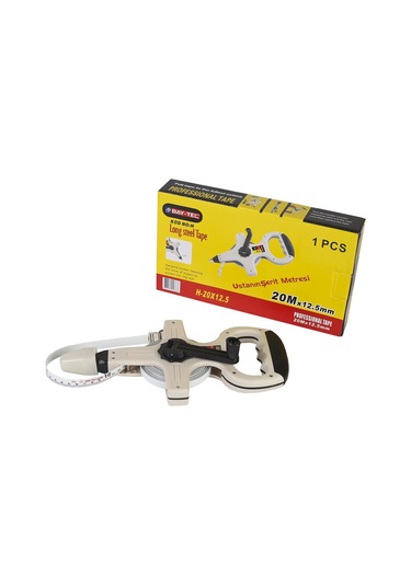 Arazi Tipi Saplı Çelik Metre - 20 m