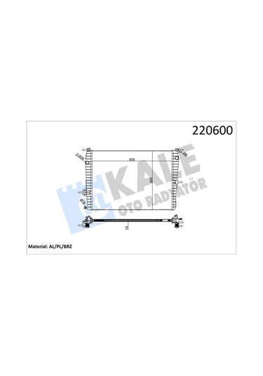 Kale 0559011ab Radyatör Renault Fluence 1.6 Benzinli 1 Sıra Alb Sistem 214100067r