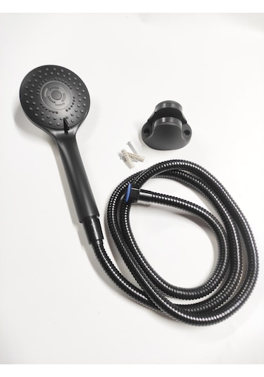 Fonksiyonlu Lüks Siyah Banyo Duş Başlığı Seti Arv0028 Diğer