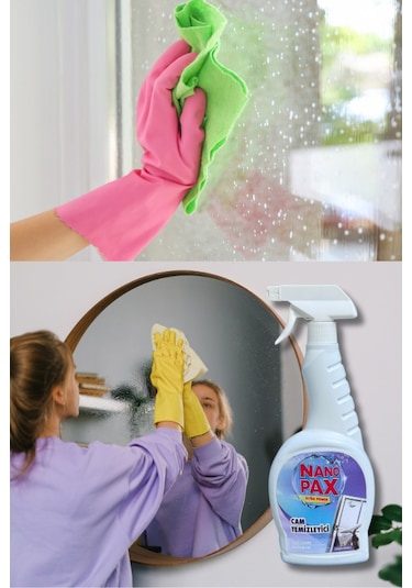 Nanopax Cam Temizleyici 750 ML Sprey + Yedek Saşe