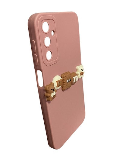 Samsung Galaxy Uyumlu A15 Kılıf 3d M Bear Kamera Korumalı Silikon Kapak