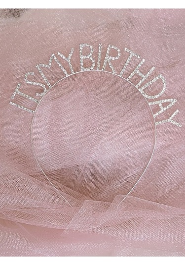 Doğum Günü It's My Birthday Metal Kristal Taşlı Taç Çok Renkli