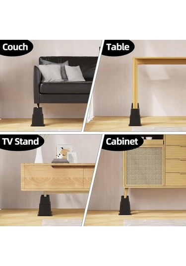 Trendooze 4 Adet Yatak Yükseltici Çerçeve, Yüksek Kalite 4 Adet