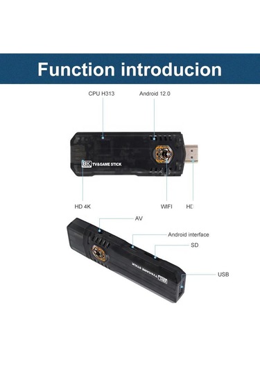 Laxsam X8 Retro 8K Ultra HD Video Oyun Konsolu + Android TV