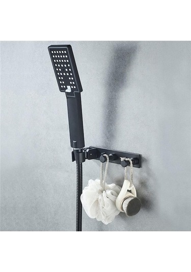 Tongxida Modasından Tutucu Siyah Monte Duş Havlu Asma Banyo Depolama Kancaları Bosphorusboutique Siyah