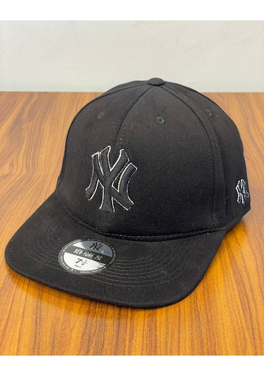 Hamze Ny Yankees New York Nakış Hip Hop Snapback Rapper Şapka Cap Siyah