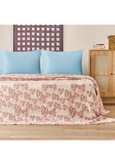 Evidea Soft Belloria Çift Kişilik Yatak Örtüsü - Kiremit - 220x255 Cm Kiremit