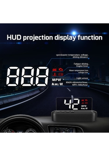 Sones C100 Araba Hud Head-up Display Obd2 Arıza Kodunun Ortadan Kaldırılması Aşırı Hız / Arıza Alarmı