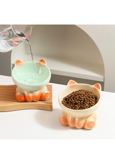 Homyl Kedi Mama Kasesi Minimalist Köpek Maması Ve Su Için