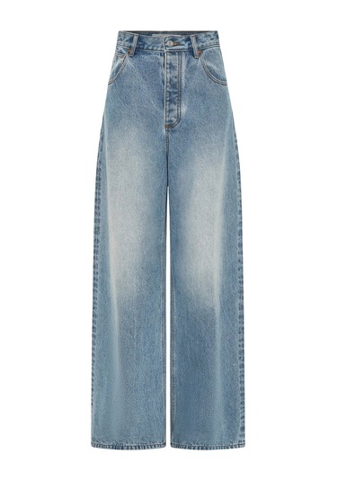 Camilla And Marc Yüksek Bel Geniş Paça Denim Pantolon Açık Vintage Mavi