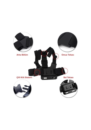 Chest Body Strap Gp26 Aksiyon Kamera Göğüs Bağlantı Aparatı