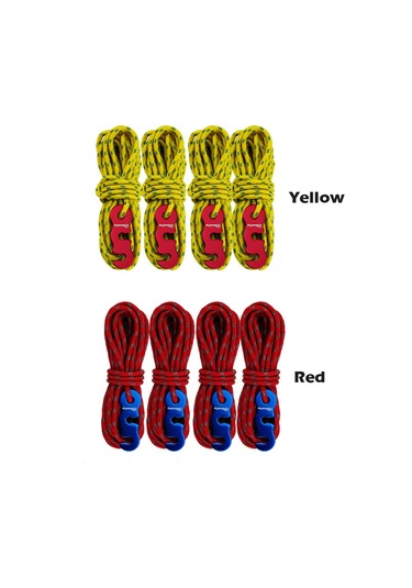 Skycity 4'lü Multifonksiyonlu Aydınlatıcı Çadır Rengi, 3mm Poliester/nilon, Alüminyum Kilit, 4m Uzunluk, Sarı - Kamp, Pergola, Çamaşır Ç晾晒 İçin Sarı