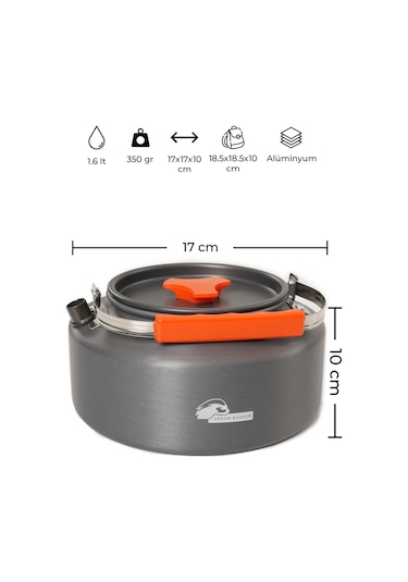 Urban Badger Eost 1,6 Lt Çaydanlık Füme