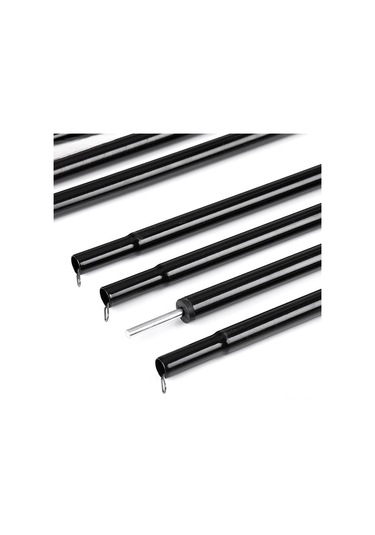 Samdoo 2 Metre Galvaniz Çelik Çadır Direği Seti - Dış Mekan İçin Dayanıklı, Yüksek Dayanımlı, Montaj Kolay, 2 Adet Direk Çok Renkli